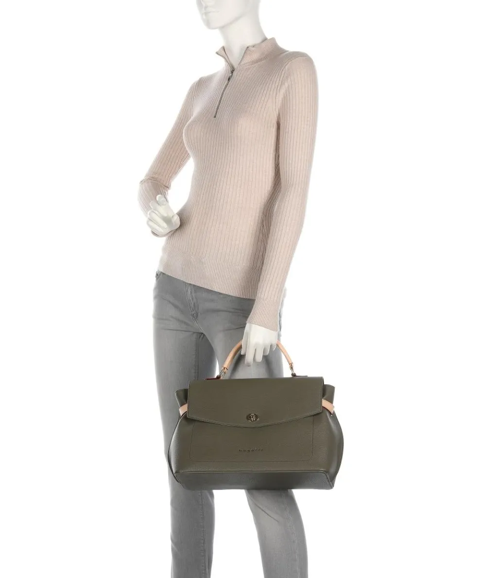 Ella Handtasche Lederimitat olivgrün