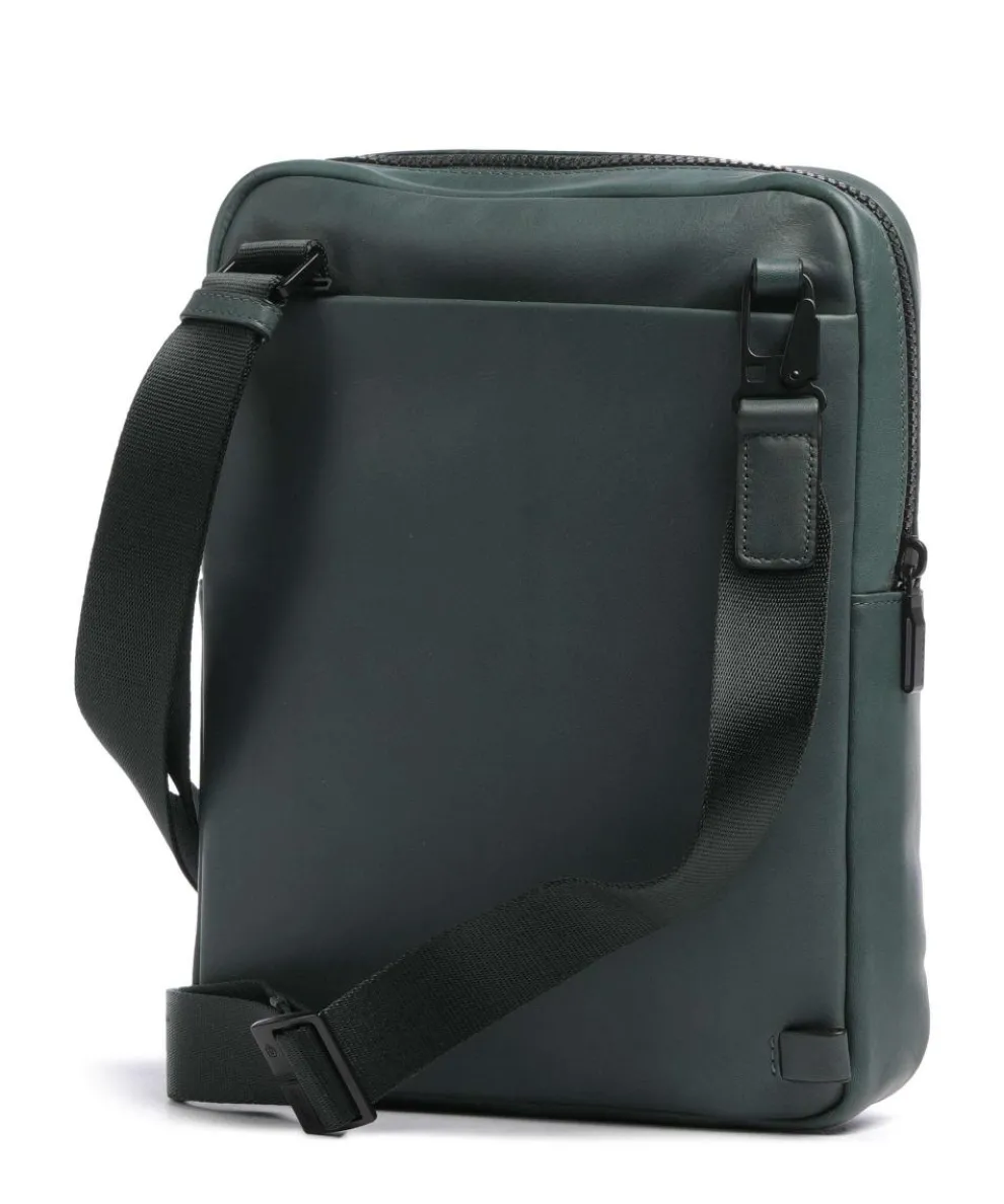 Liko Umhängetasche fein genarbtes Leder dunkelgrün