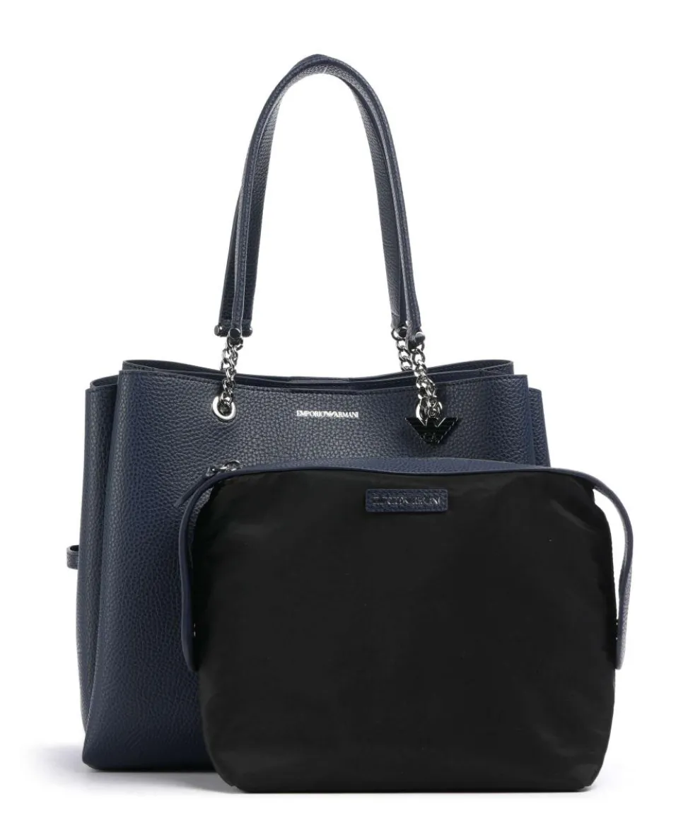 Annie Shopper Lederimitat navy