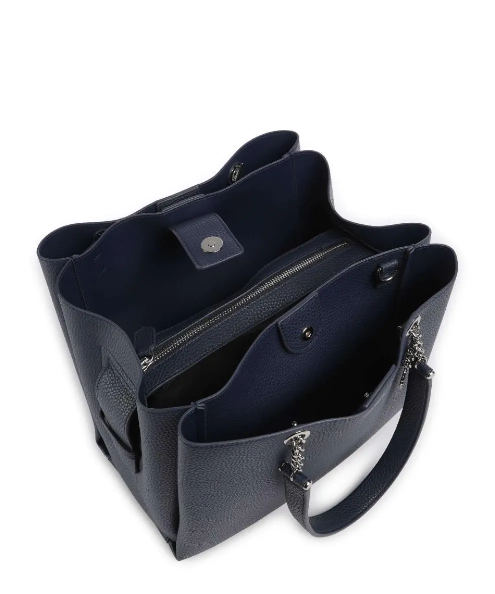Annie Shopper Lederimitat navy