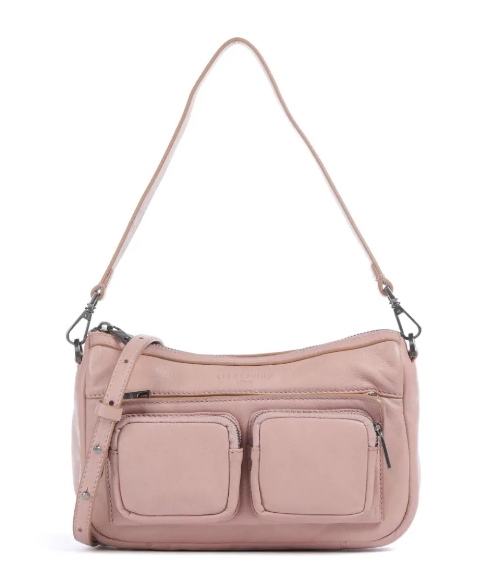 Maia Sheep Natural S Schultertasche Schafsleder altrosa