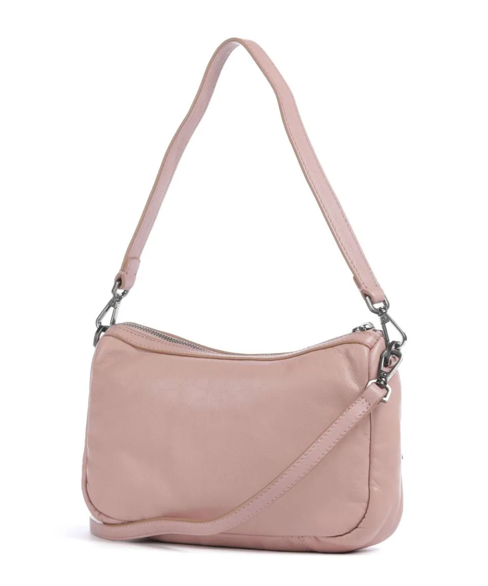 Maia Sheep Natural S Schultertasche Schafsleder altrosa