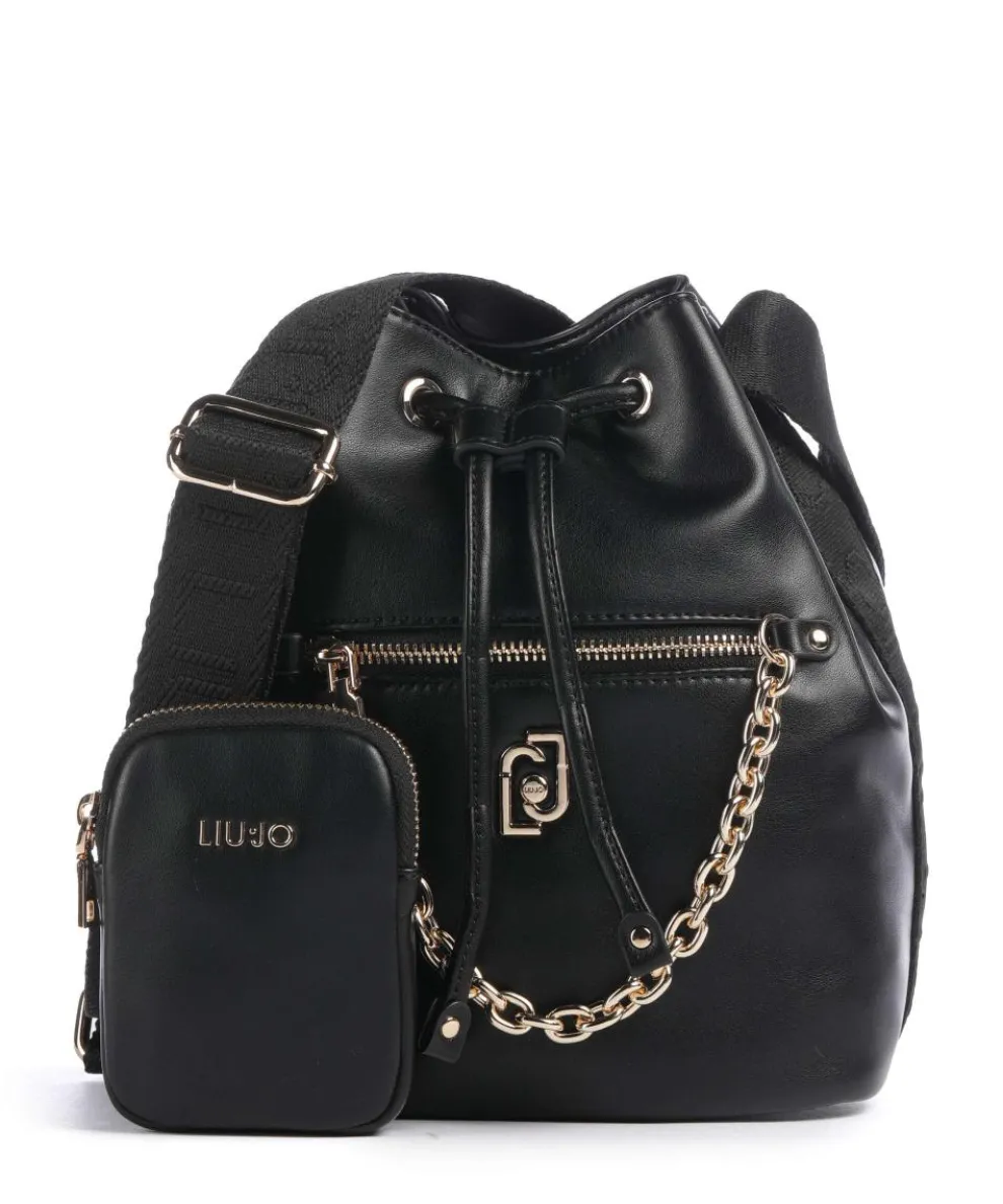 Achala S Bucket bag Lederimitat schwarz