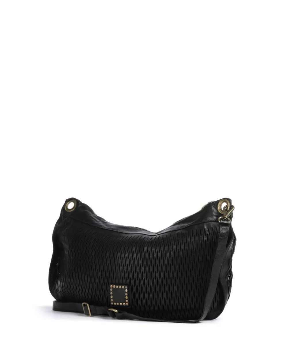 Beuteltasche Rindsleder schwarz