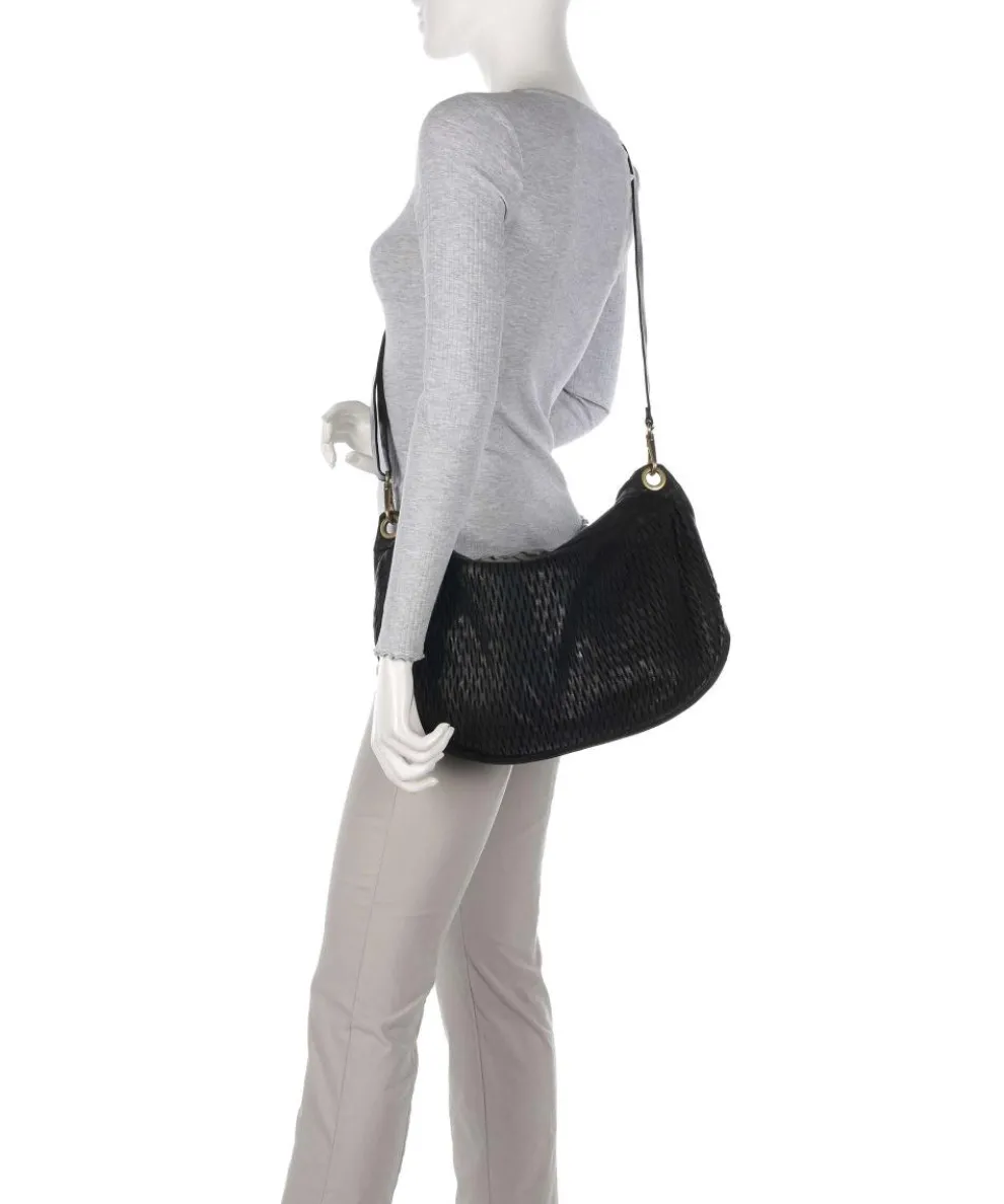 Beuteltasche Rindsleder schwarz