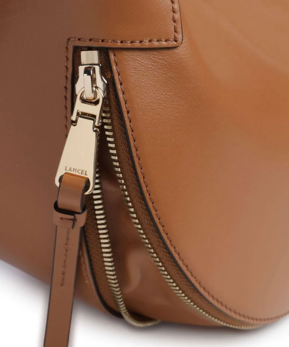 Origami S Beuteltasche fein genarbtes Rindsleder camel