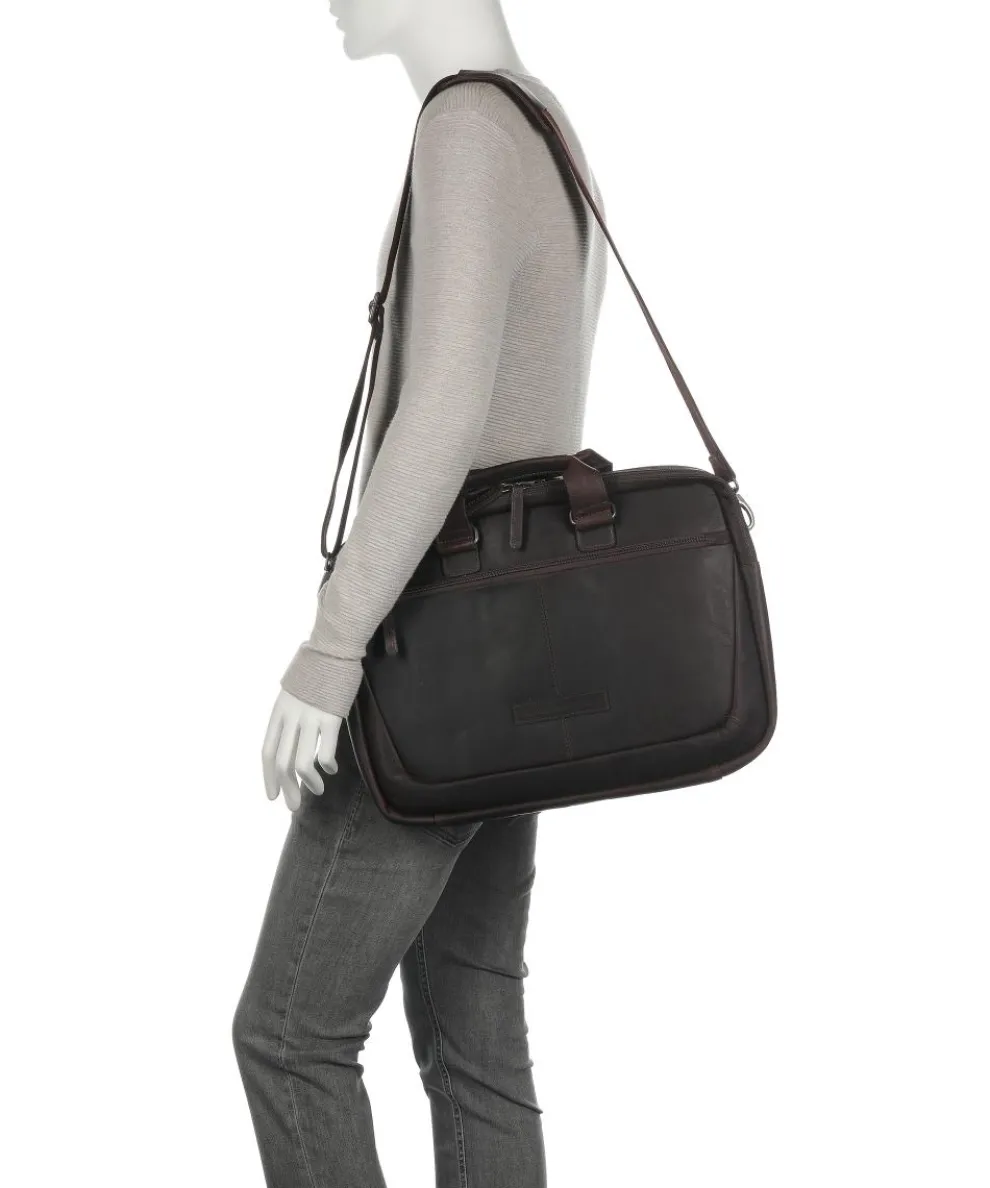 Seth Aktentasche 15″ Pull-Up Rindsleder dunkelbraun