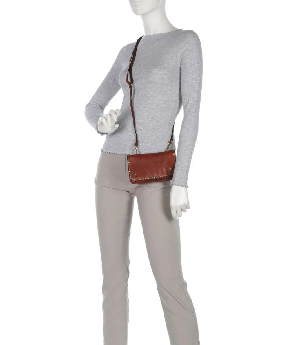 Umhängetasche fein genarbtes Rindsleder cognac