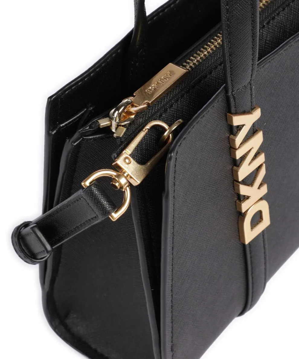 Avril Handtasche fein genarbtes Rindsleder schwarz