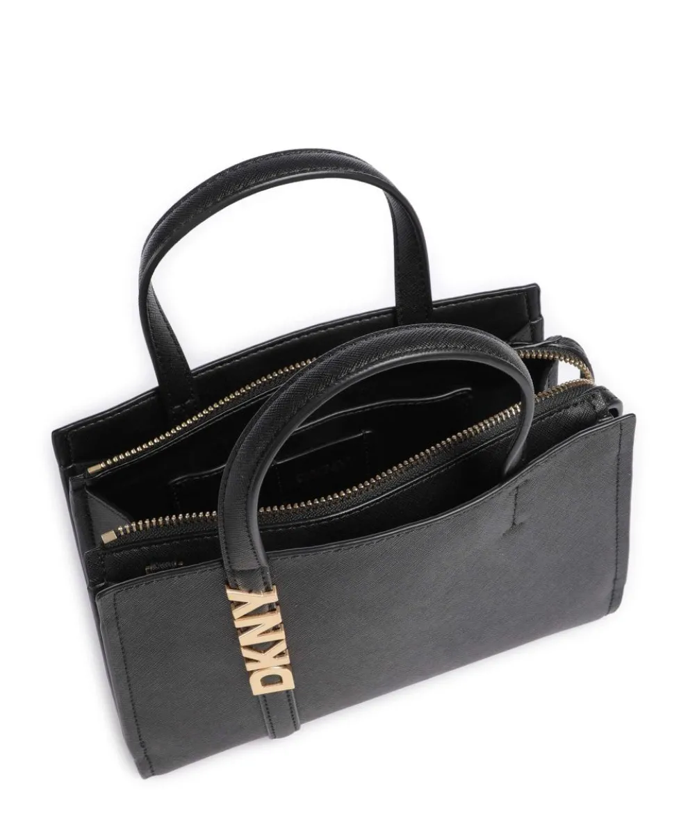 Avril Handtasche fein genarbtes Rindsleder schwarz