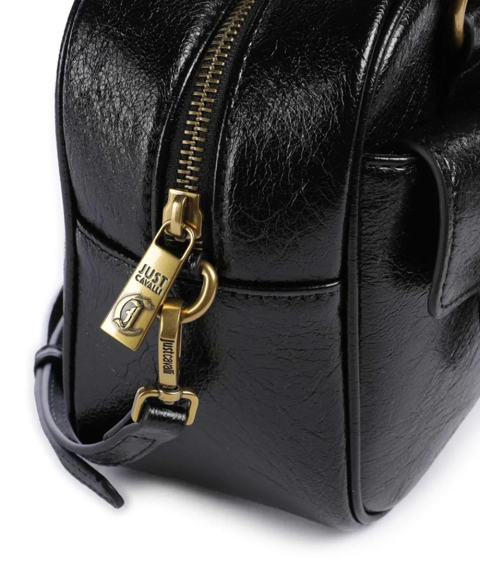 Iconic Snakes Pockets Handtasche Lederimitat schwarz