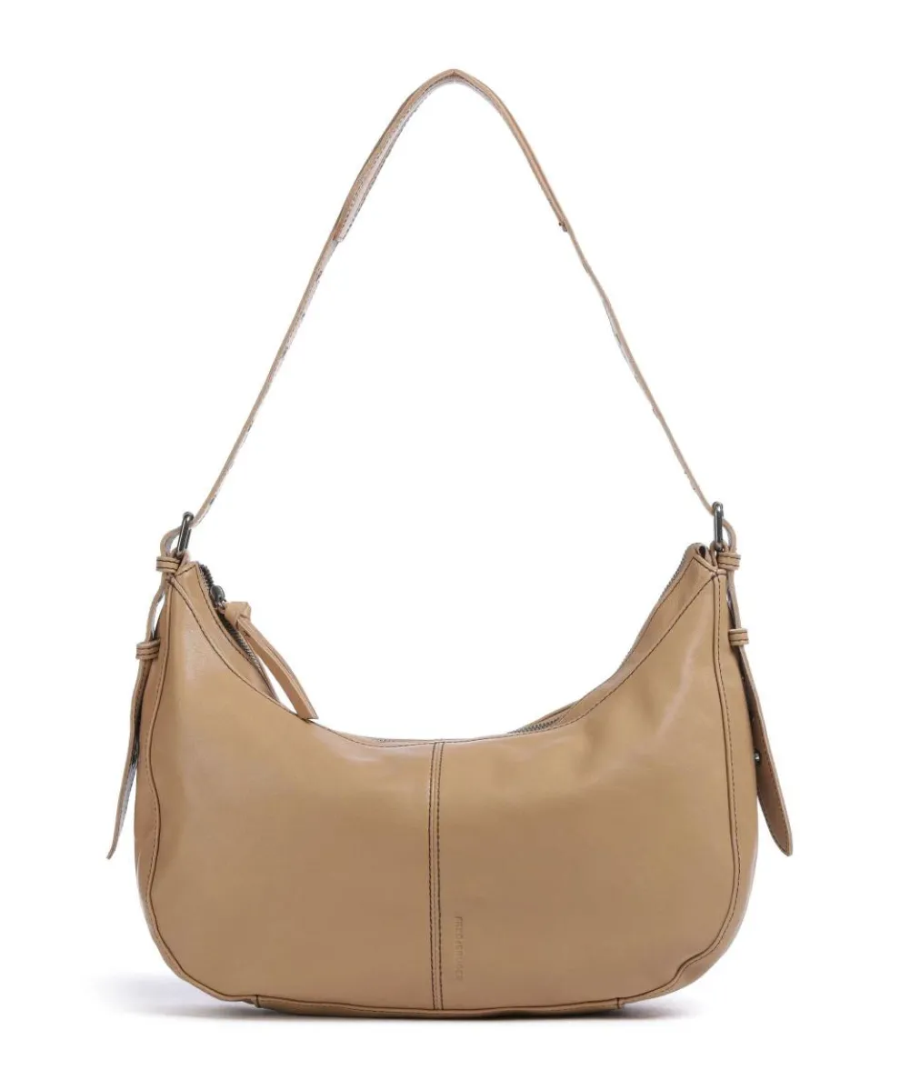 Me and My Bag Beuteltasche fein genarbtes Leder hellbraun