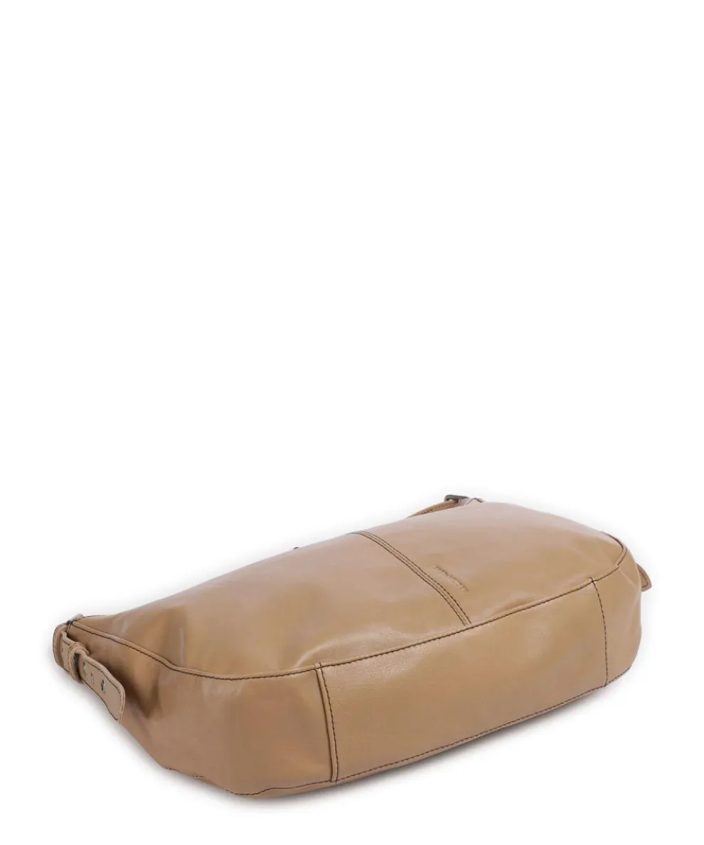 Me and My Bag Beuteltasche fein genarbtes Leder hellbraun