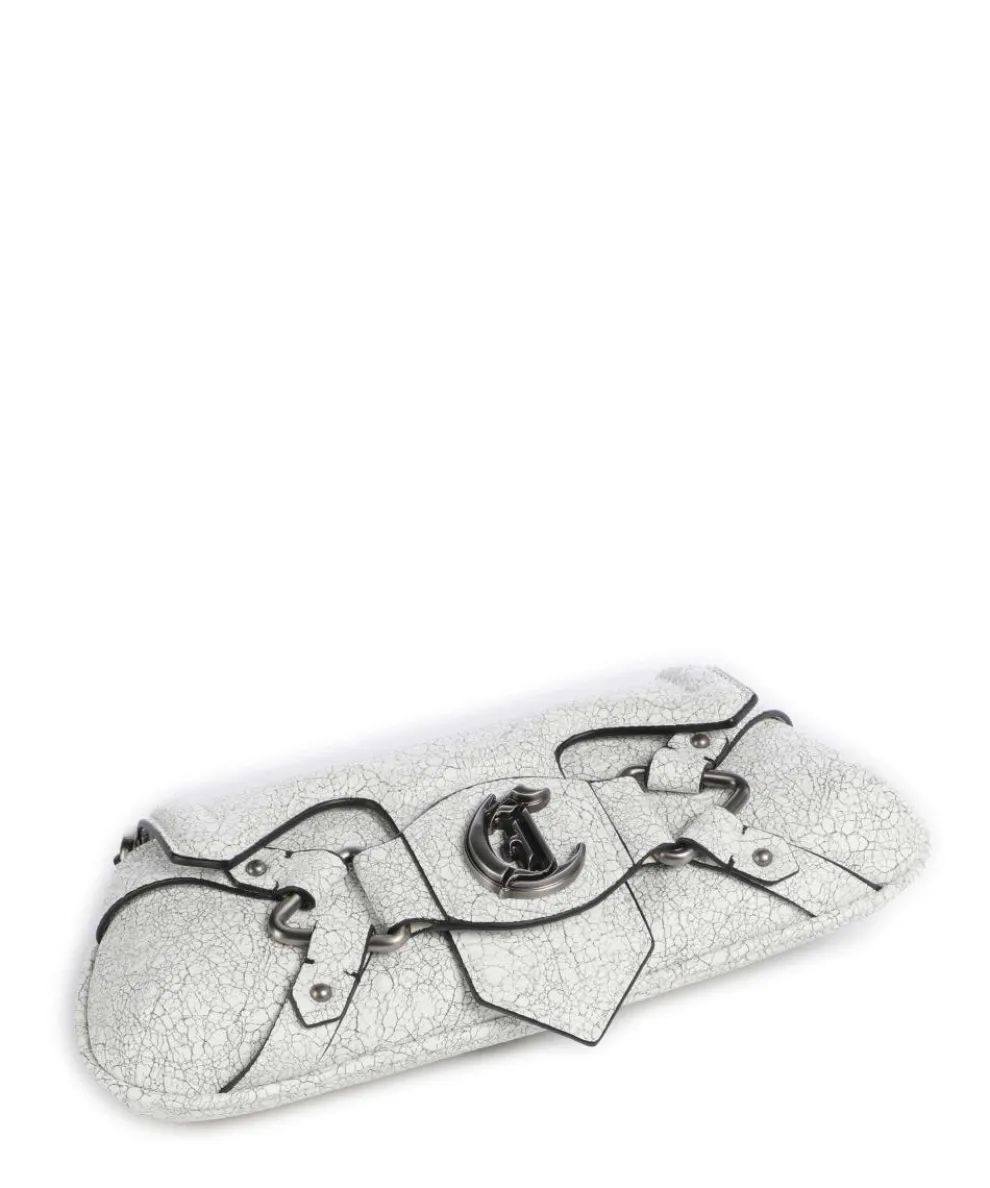 Crossed Laces Schultertasche Lederimitat weiß