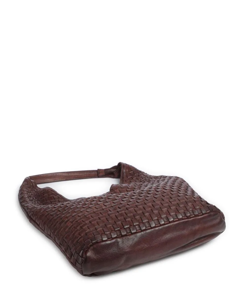 Venusweg 2 Schultertasche genarbtes Rindsleder dunkelbraun