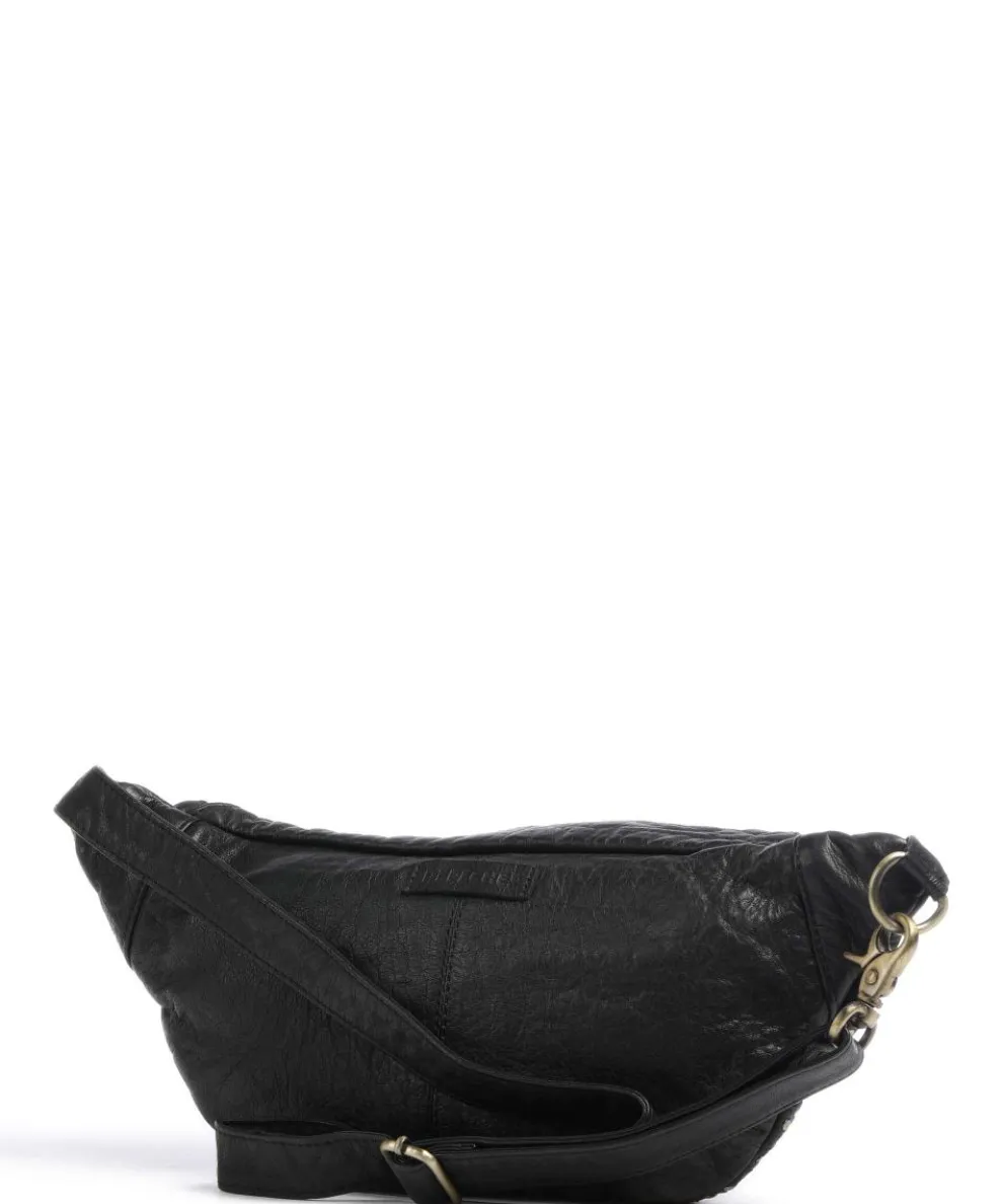 Power Parade Gürteltasche Schafsleder schwarz