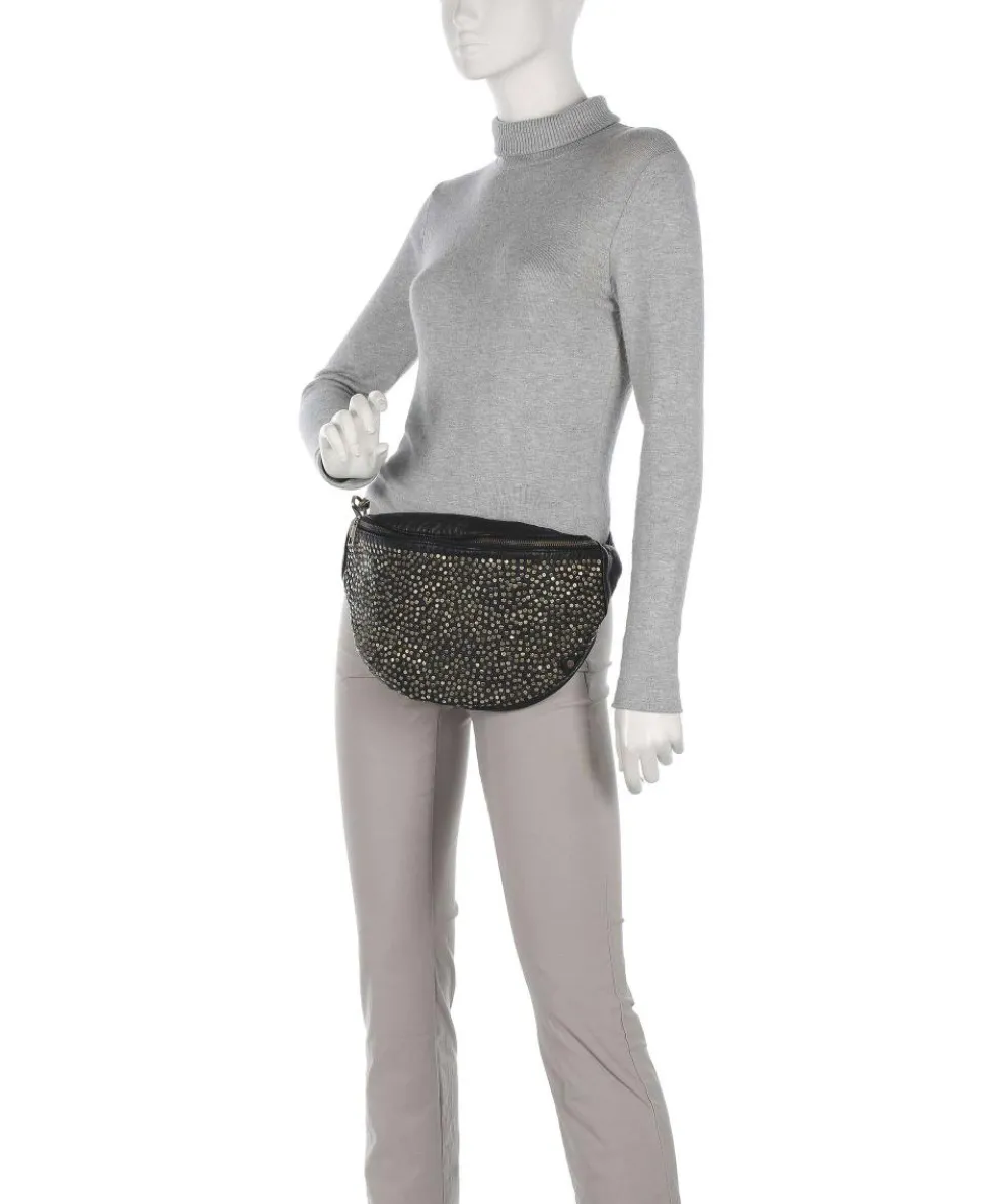 Power Parade Gürteltasche Schafsleder schwarz