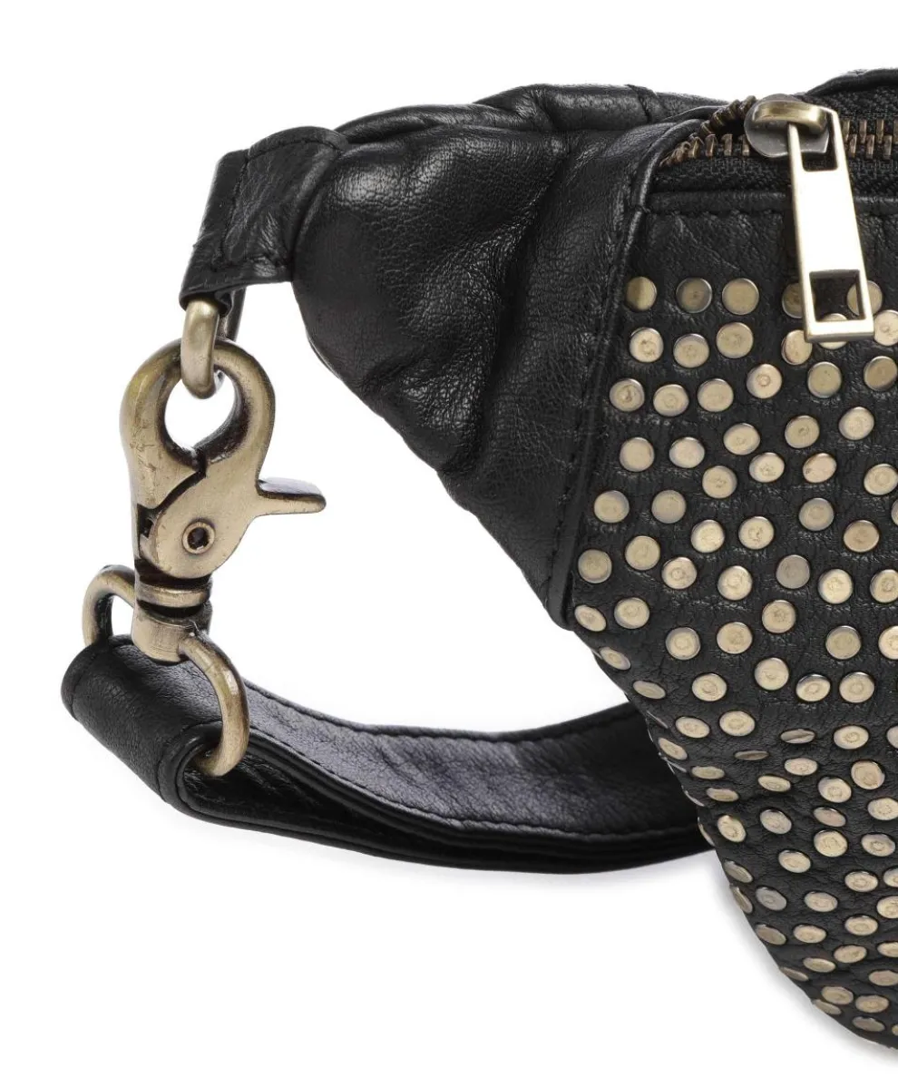 Power Parade Gürteltasche Schafsleder schwarz