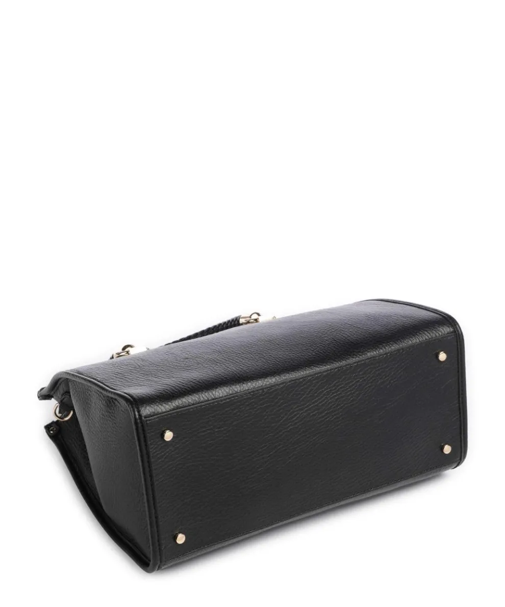 Manhattan M Handtasche Lederimitat schwarz