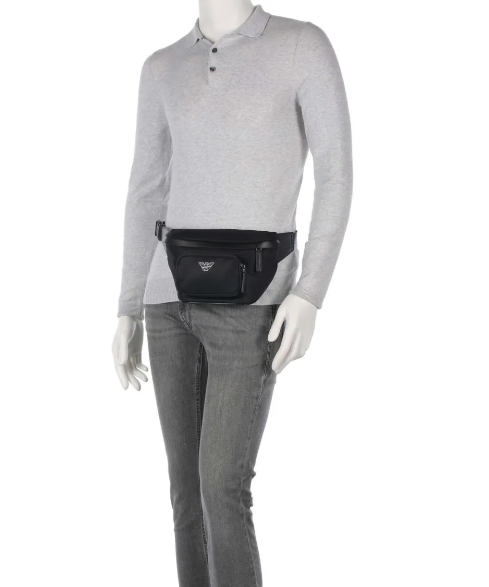 Recycled Nylon Gürteltasche recyceltes Nylon schwarz