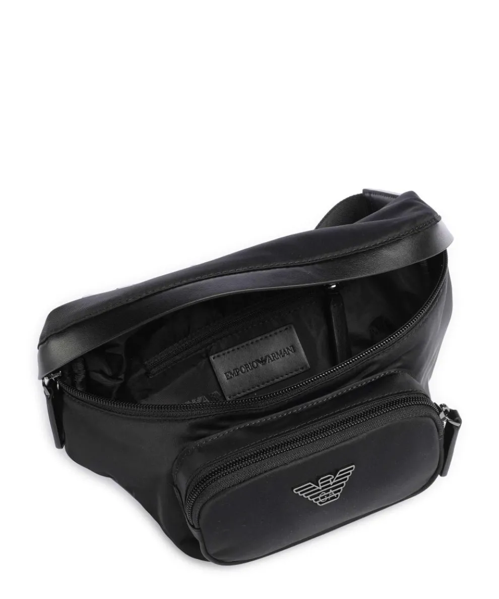 Recycled Nylon Gürteltasche recyceltes Nylon schwarz