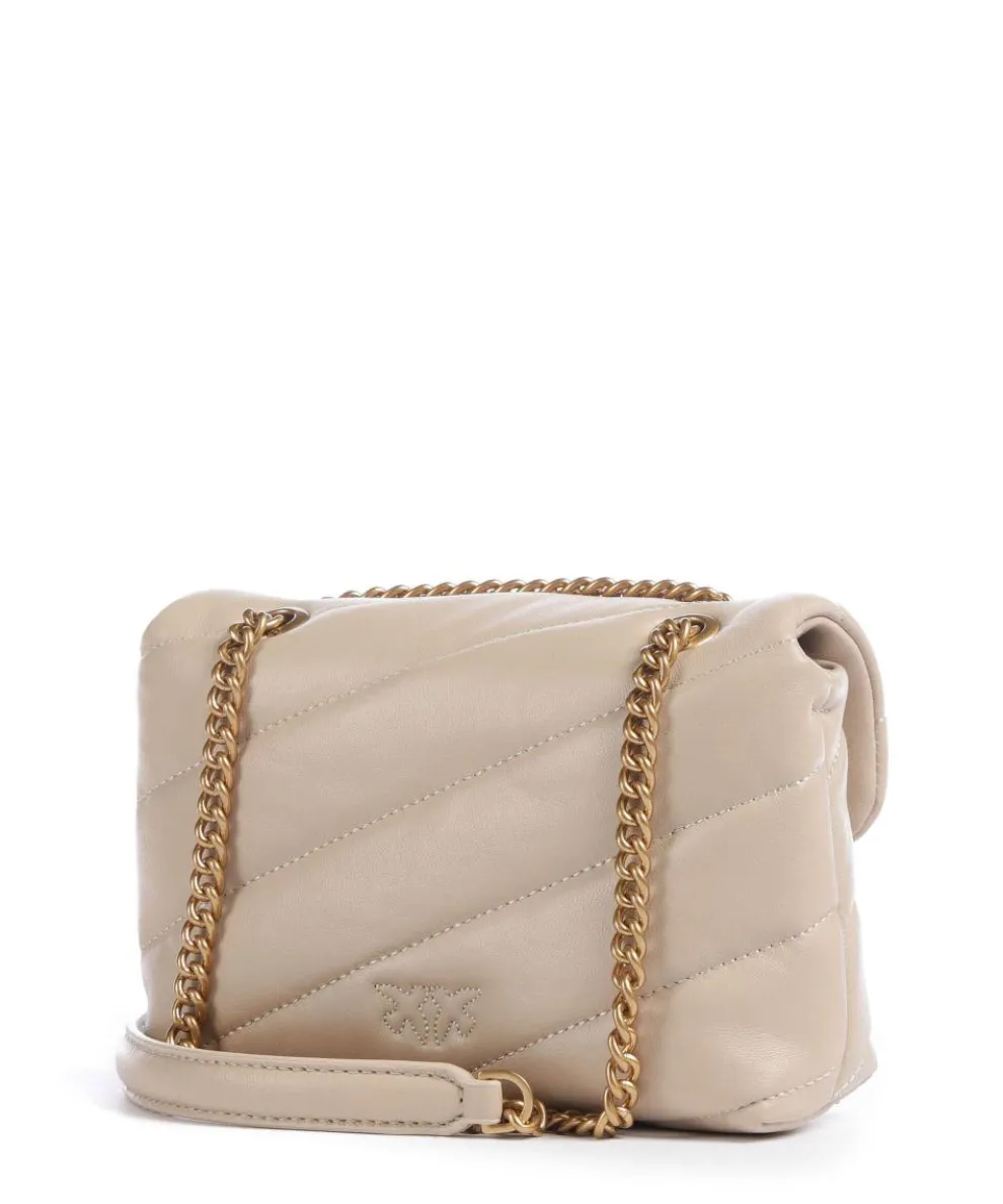 Love Puff Baby Schultertasche Schafsleder beige