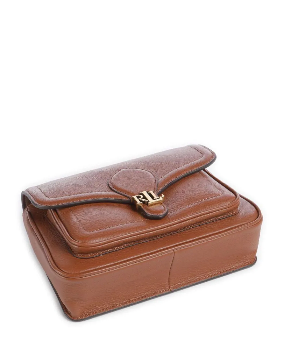 Bradley Small Schultertasche genarbtes Rindsleder braun