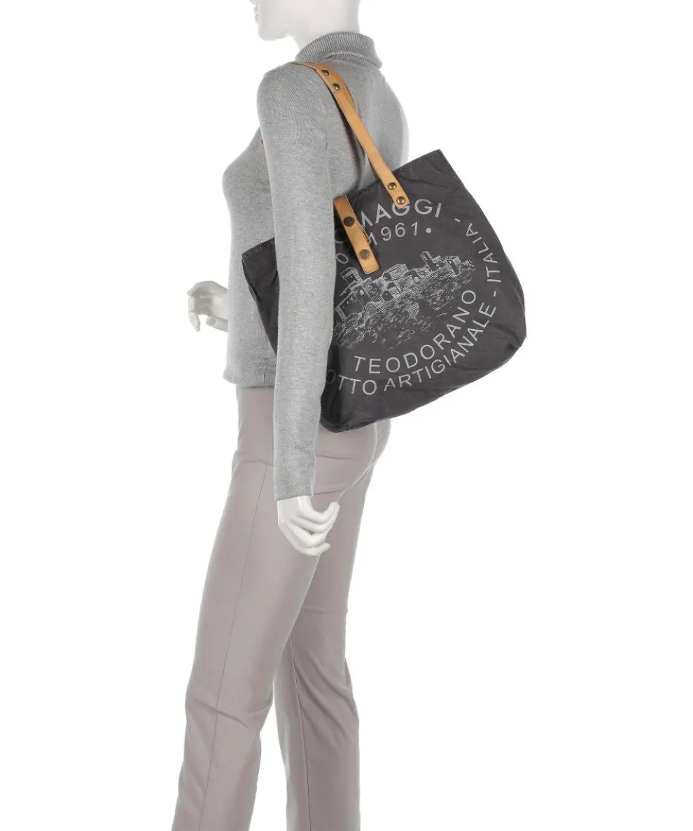 Shopper Baumwolle dunkelgrau