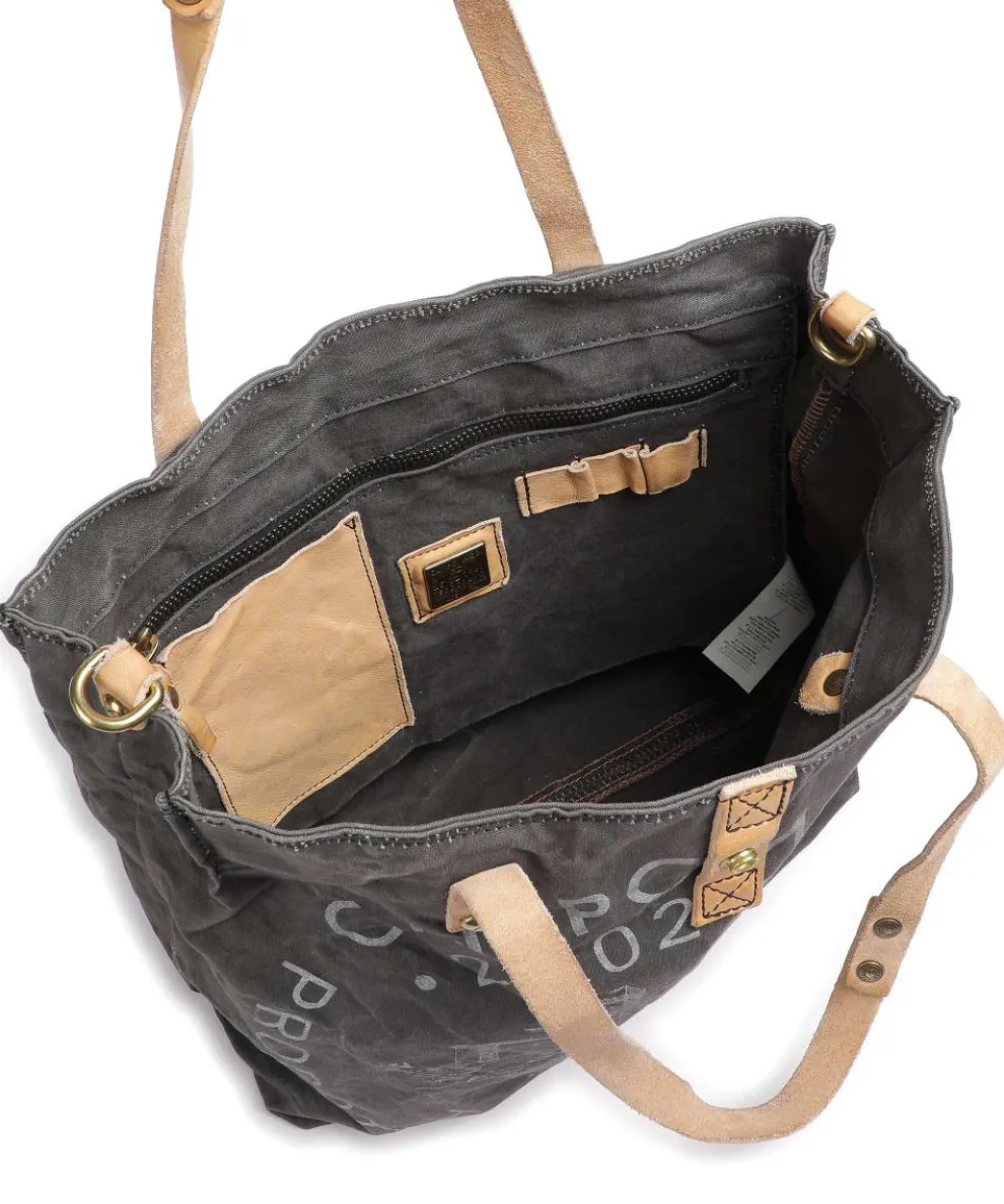 Shopper Baumwolle dunkelgrau