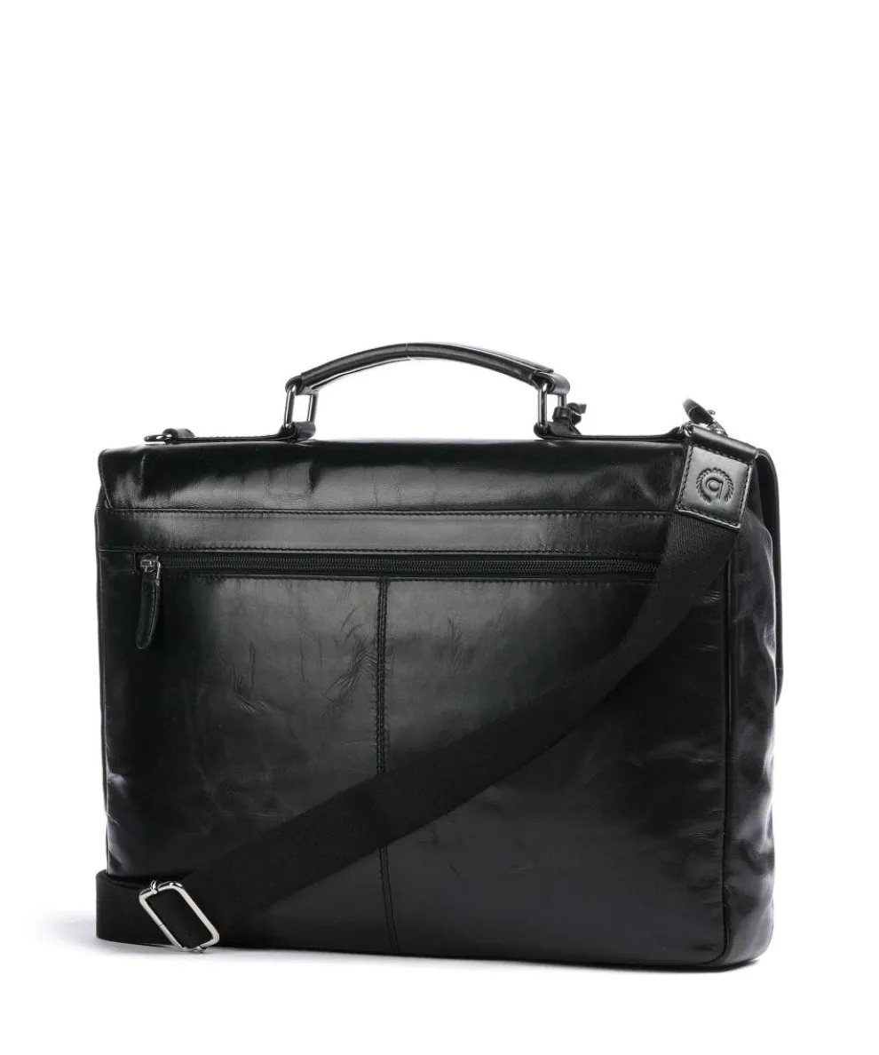 Romano Aktentasche 15″ Pull-Up Rindsleder schwarz