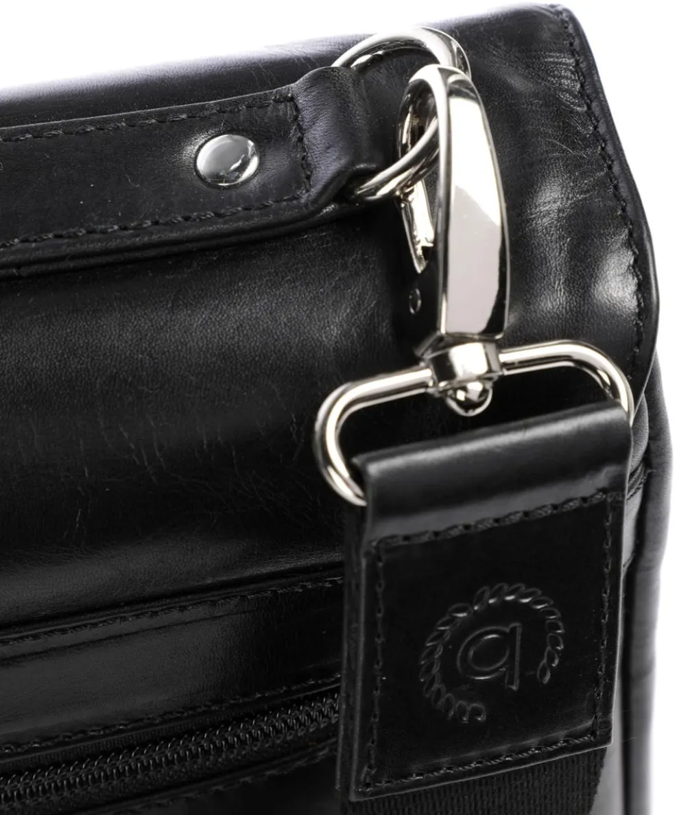 Romano Aktentasche 15″ Pull-Up Rindsleder schwarz