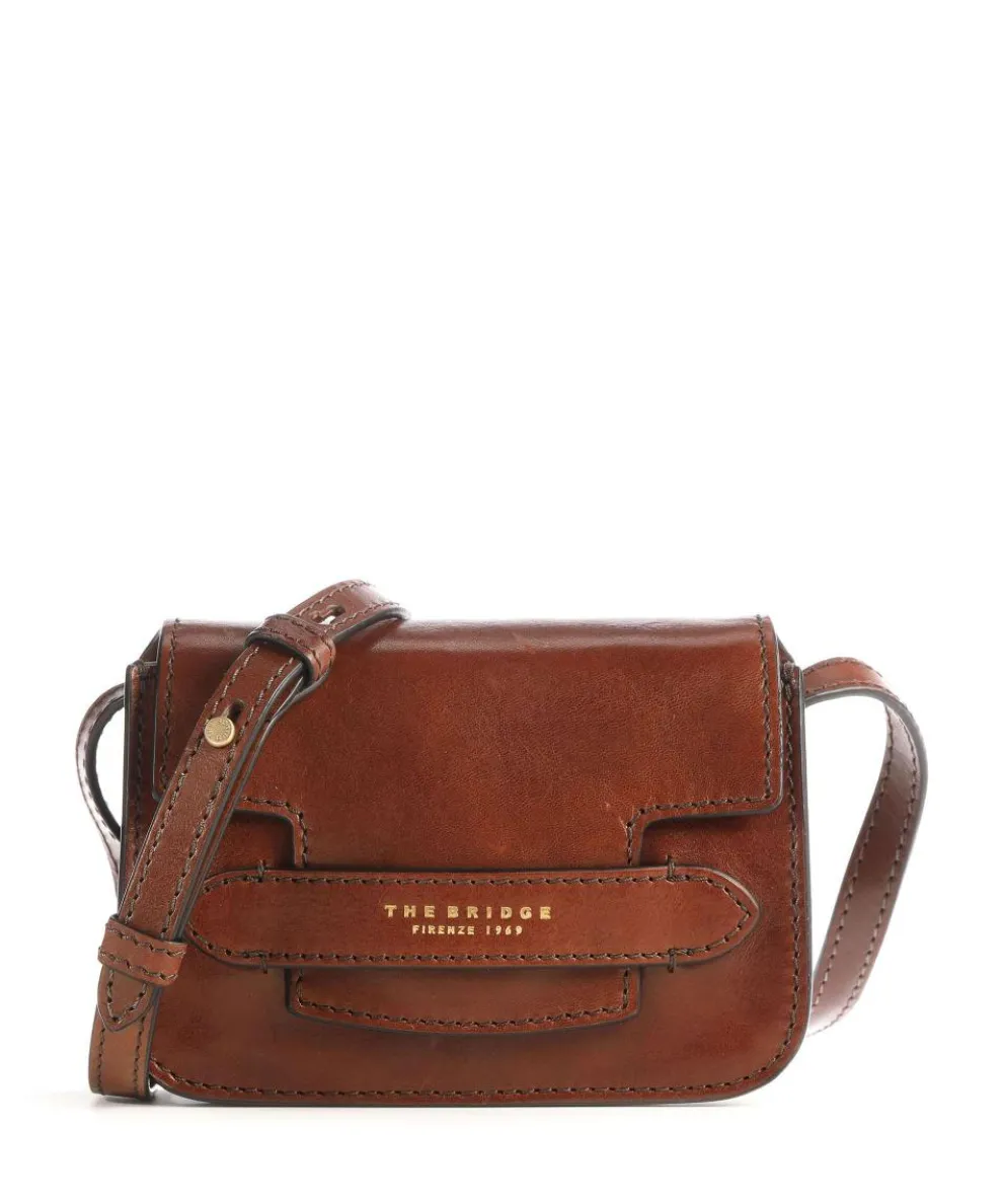 Lucrezia Umhängetasche glattes Rindsleder braun