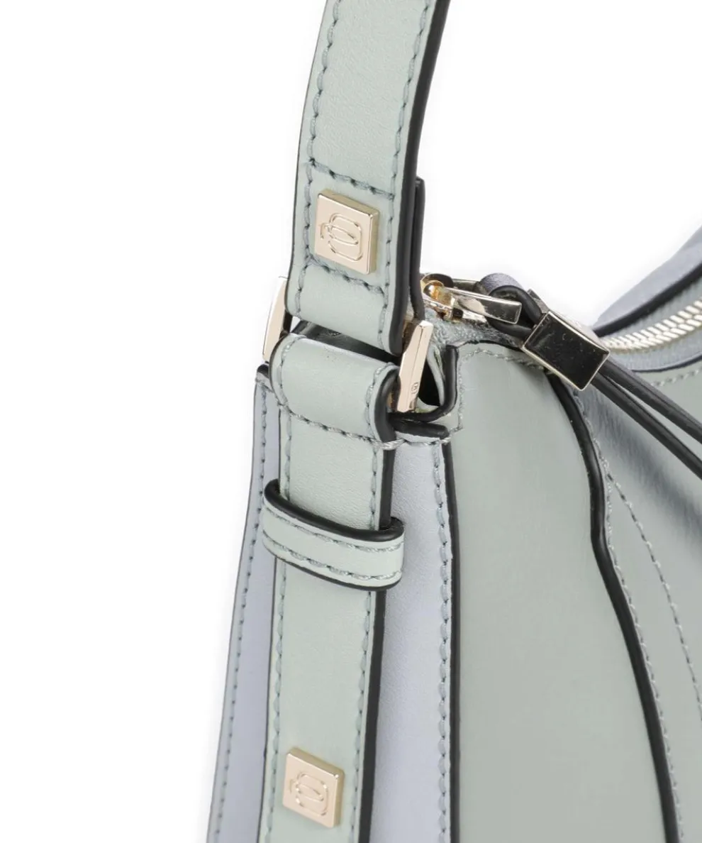 Circle Schultertasche genarbtes Rindsleder mintgrün