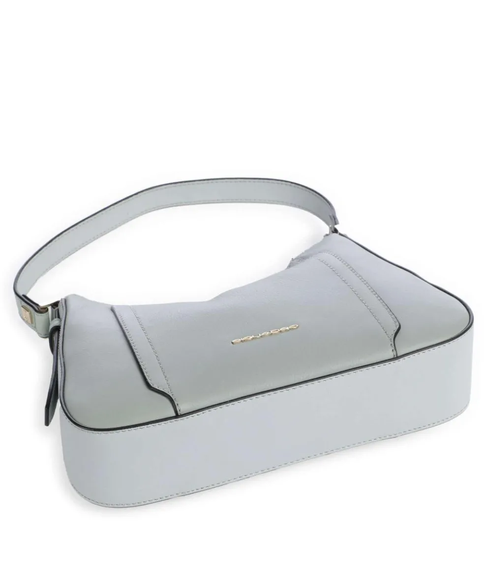 Circle Schultertasche genarbtes Rindsleder mintgrün