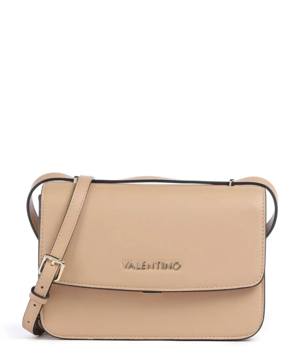 Flap Re Umhängetasche Lederimitat beige