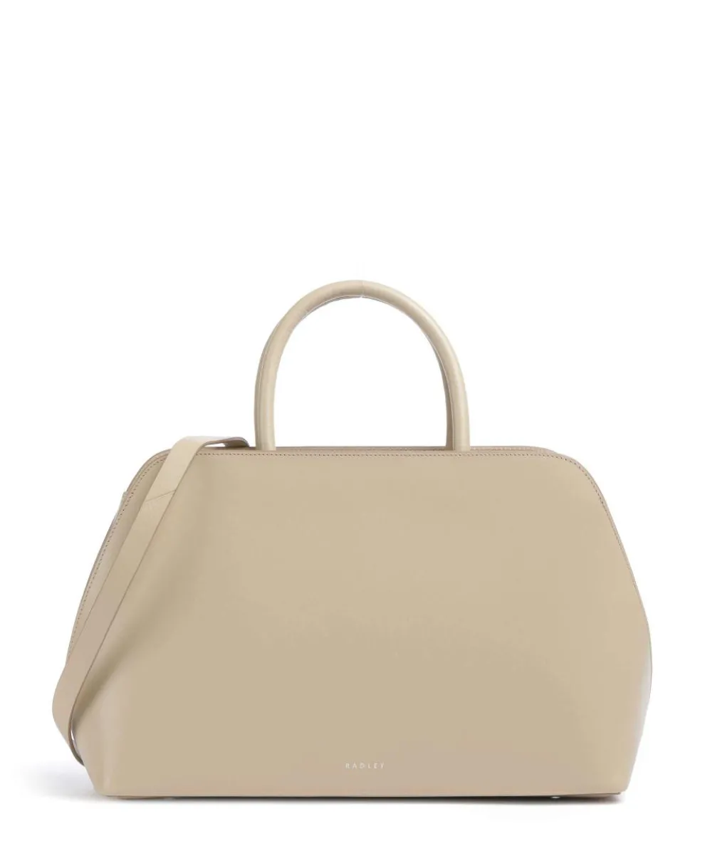 Liverpool Street Handtasche fein genarbtes Rindsleder beige