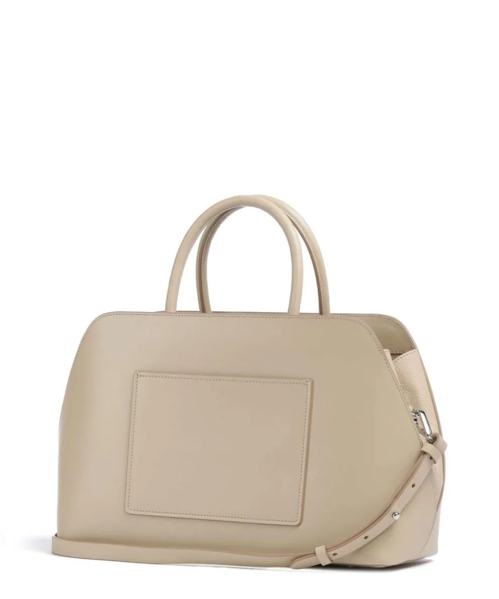 Liverpool Street Handtasche fein genarbtes Rindsleder beige