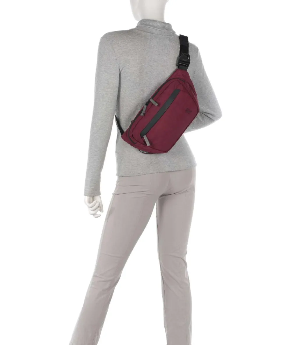 District Collection Sabin 6L Gürteltasche recyceltes Nylon dunkelrot