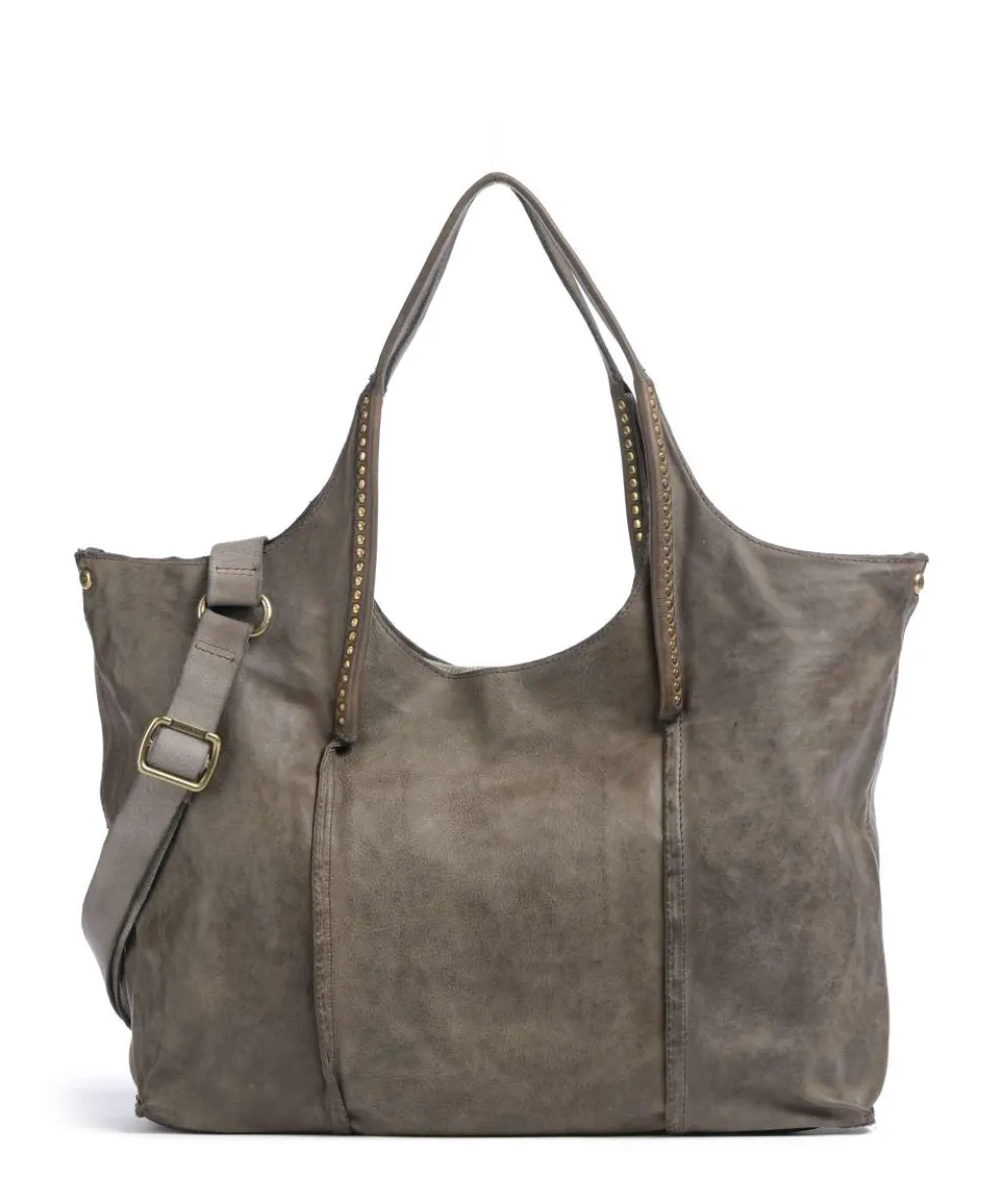 Shopper fein genarbtes Rindsleder dunkelgrau