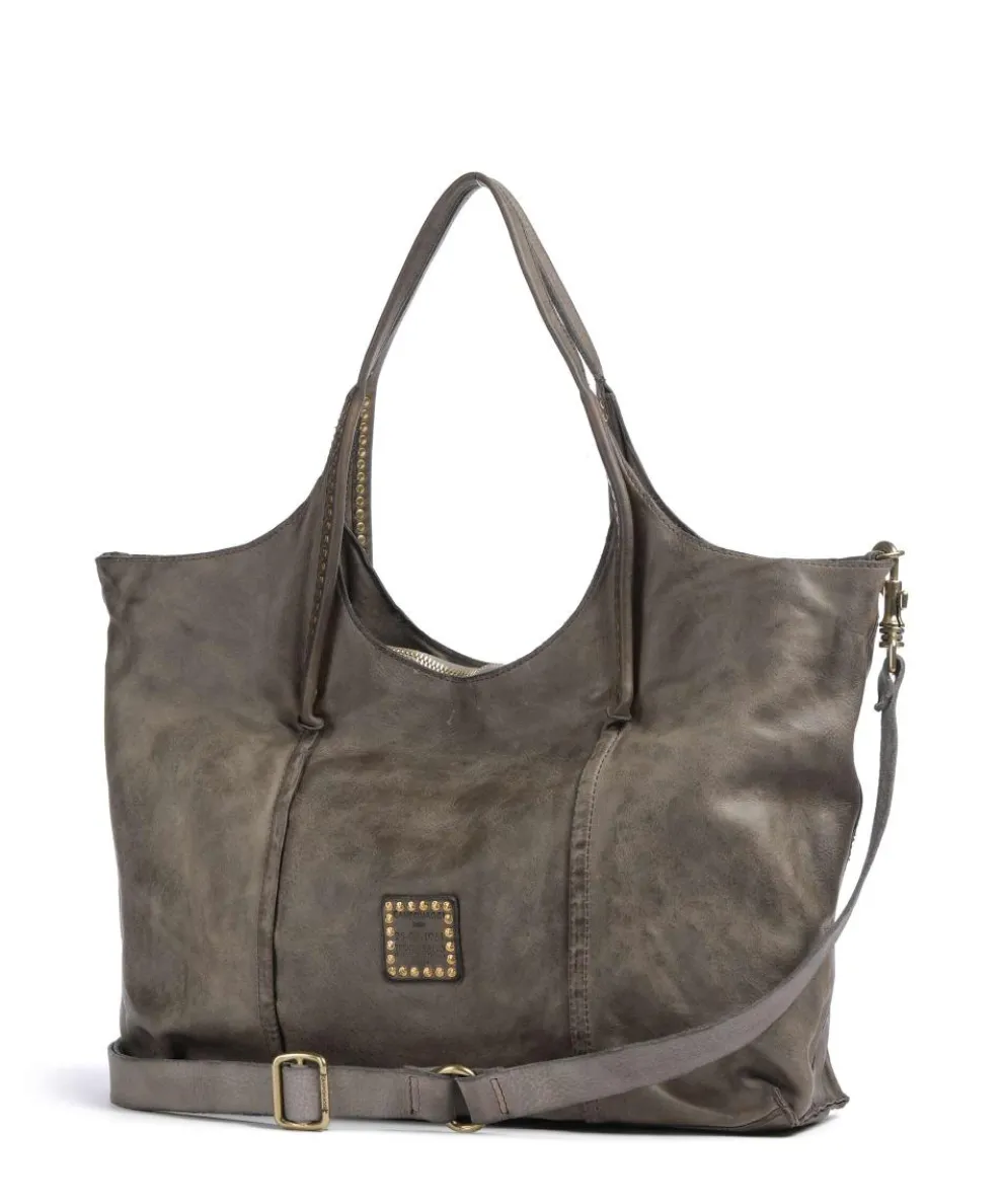 Shopper fein genarbtes Rindsleder dunkelgrau