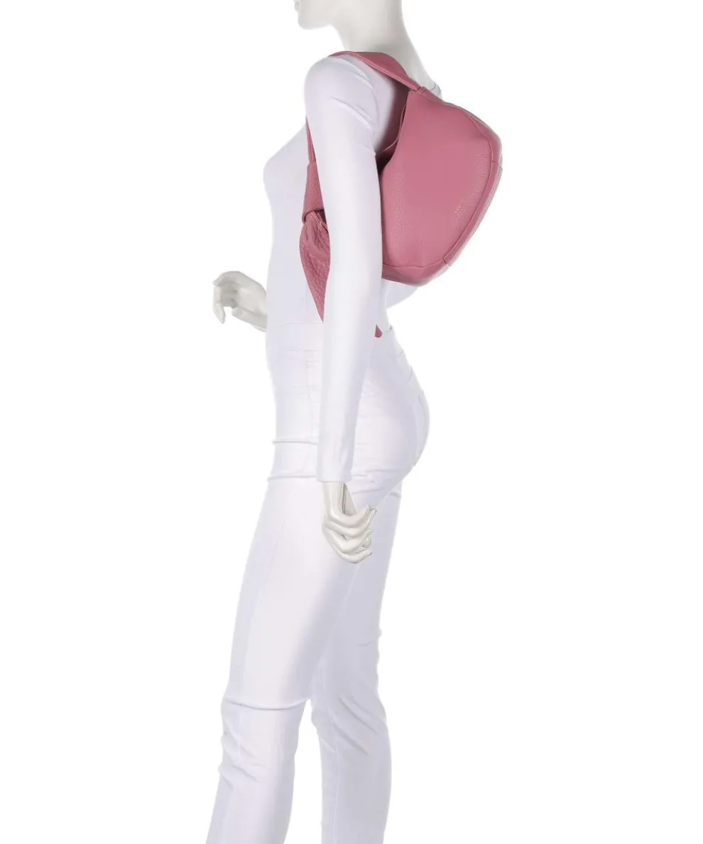 The Grove Schultertasche genarbtes Rindsleder pink