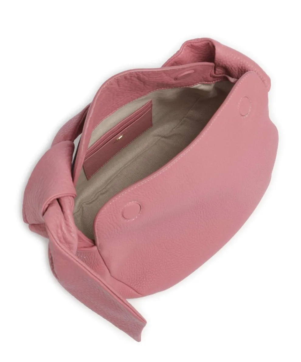 The Grove Schultertasche genarbtes Rindsleder pink