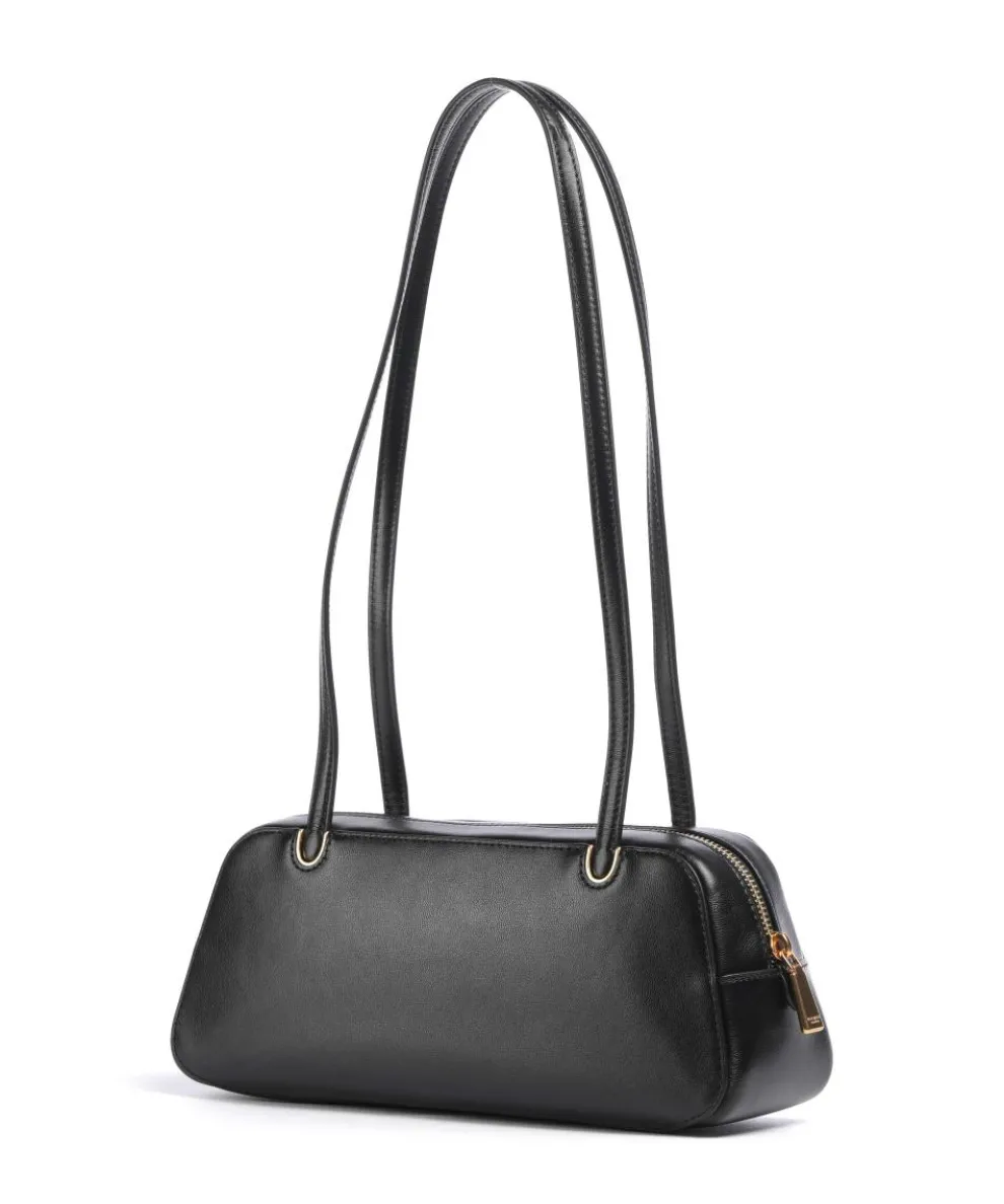 Grace Schultertasche fein genarbtes Rindsleder schwarz