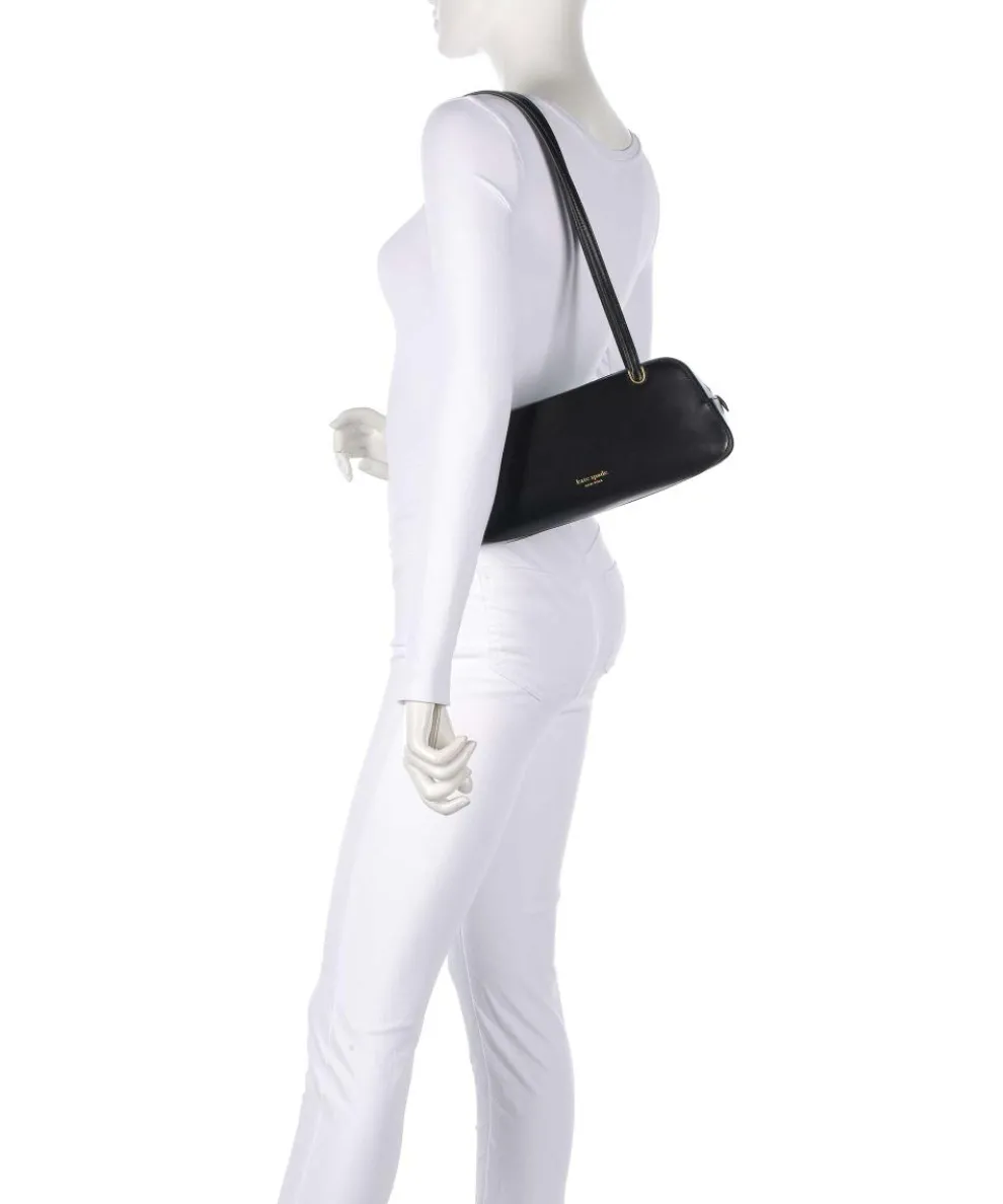 Grace Schultertasche fein genarbtes Rindsleder schwarz