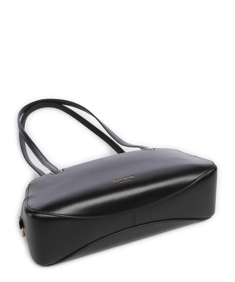 Grace Schultertasche fein genarbtes Rindsleder schwarz