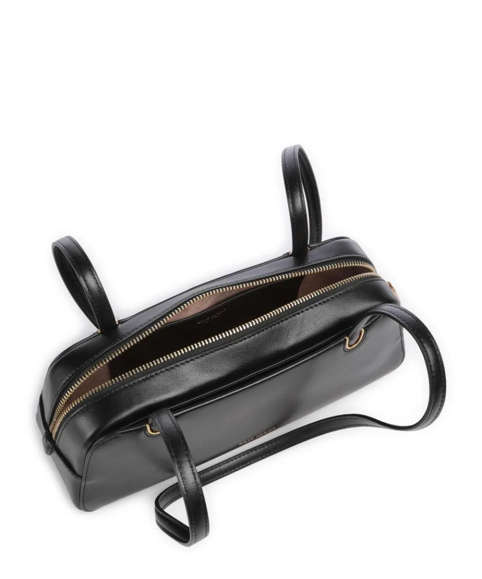 Grace Schultertasche fein genarbtes Rindsleder schwarz