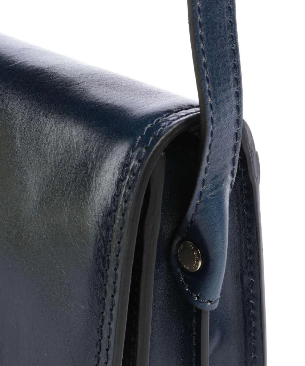 Stodo Umhängetasche fein genarbtes Rindsleder dunkelblau