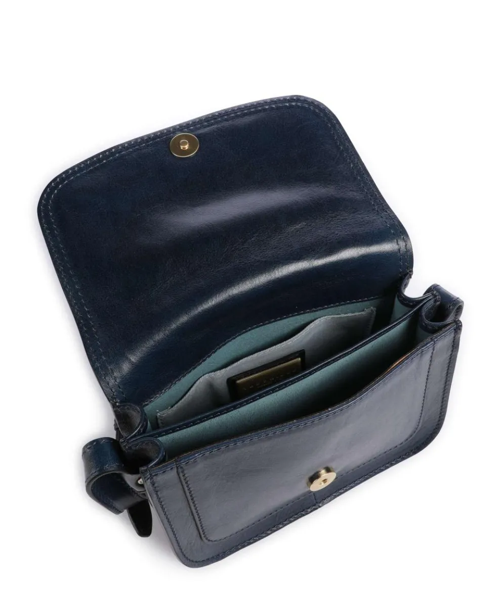 Stodo Umhängetasche fein genarbtes Rindsleder dunkelblau