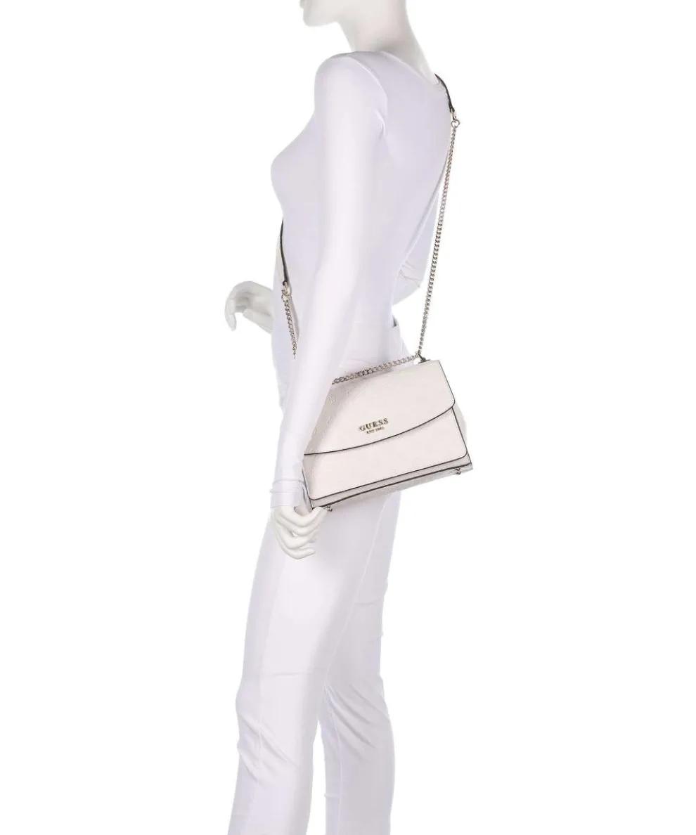 Phoebe Peony Debossed Schultertasche Lederimitat creme