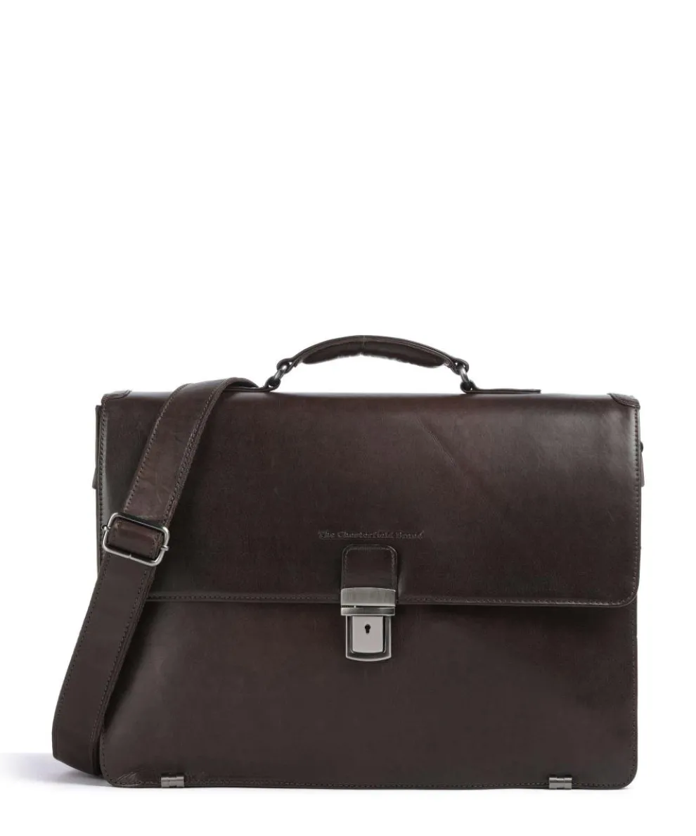 Novum Salvatore Aktentasche 17″ Rindsleder dunkelbraun